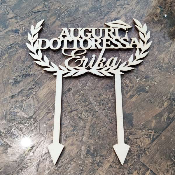 cake topper laurea